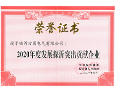 2020年度發(fā)展探沂突出貢獻企業(yè)